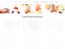 Tablet Screenshot of happyhealthyhome.org